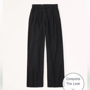 Abercrombie & Fitch Drapey Lightweight Tailored Wide Leg Pants